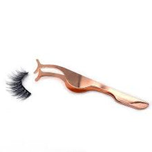 Load image into Gallery viewer, Rose Gold False Eyelashes Applicator Tool Stainless Steel
